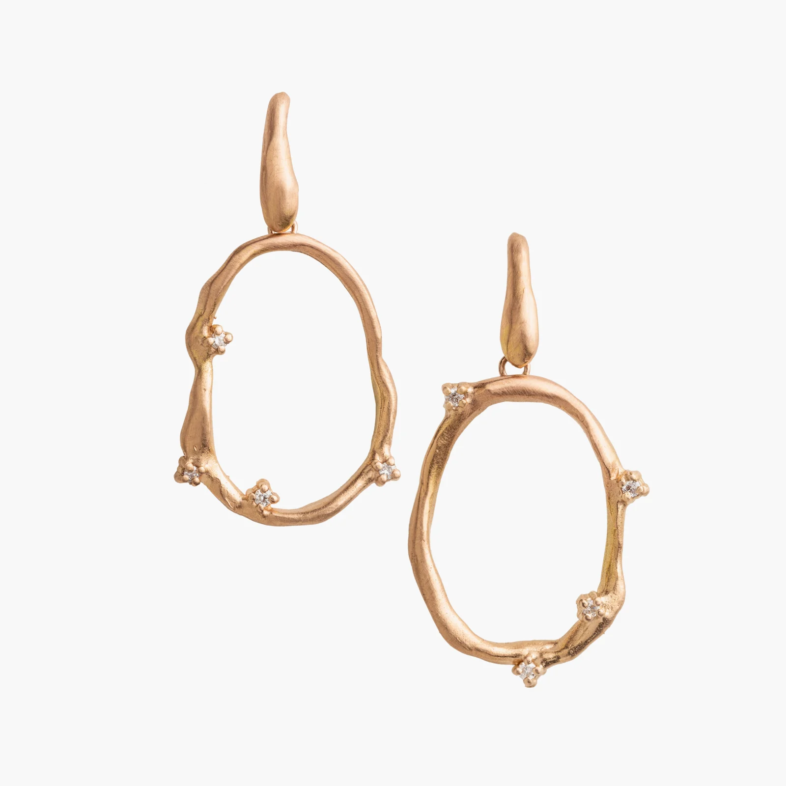 Diamond Ovals Hoop