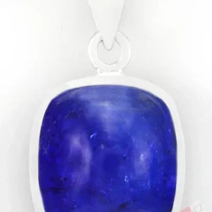 Unisex stříbrný přívěsek (Ag 925/1000) s tanzanitem QAA, cca 18 x 16 mm, nádherná sytá barva, RARITA (TZ6001P)