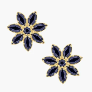 Zlatá koncovka s vnitřním závitem Marquise Flower black